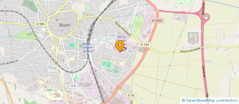 localisation de l'entreprise RXIA  RIOM