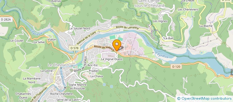 localisation de l'entreprise RXMBR  LE CHEYLARD