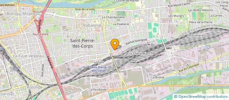 localisation de l'entreprise RXP IMMO  SAINT-PIERRE-DES-CORPS