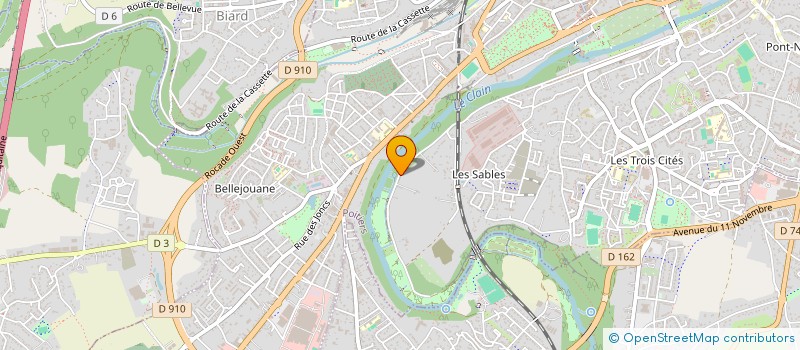 localisation de l'entreprise RXP RENOVATION à POITIERS