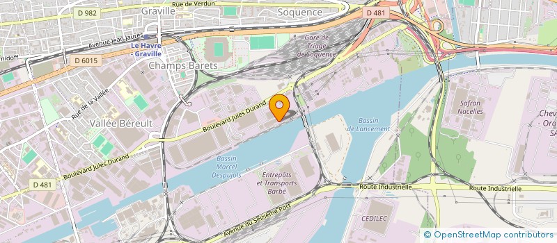 localisation de l'entreprise RXT ASSOCIES à LE HAVRE