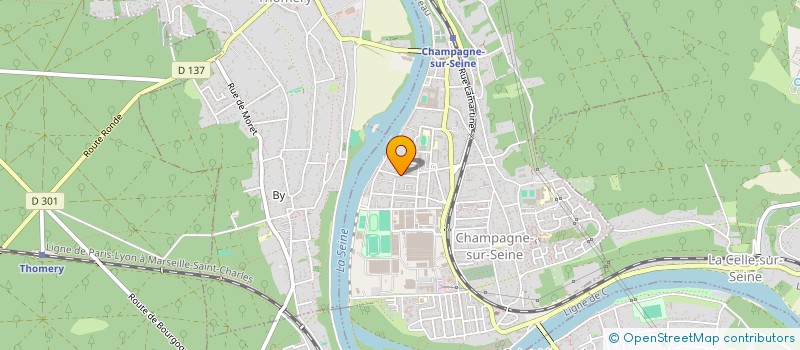 localisation de l'entreprise RXV IMMOBILIER  CHAMPAGNE-SUR-SEINE