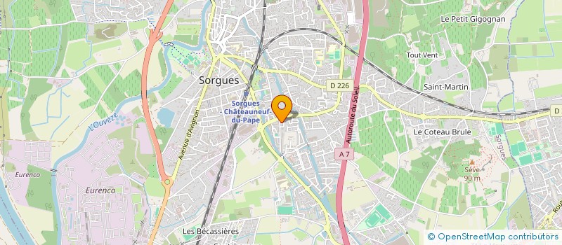 localisation de l'entreprise RY BTP  SORGUES