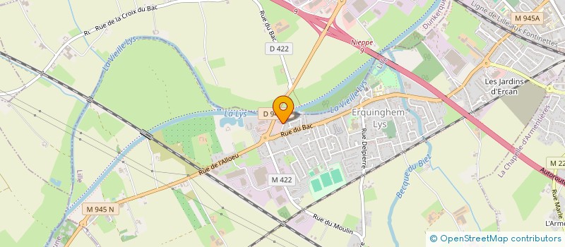 localisation de l'entreprise RY CV 2  ERQUINGHEM-LYS