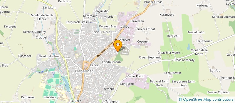 localisation de l'entreprise RYA  PLABENNEC