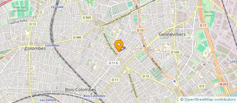 localisation de l'entreprise RYADESIGN  ASNIERES-SUR-SEINE