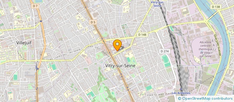 localisation de l'entreprise RYAMA à VITRY-SUR-SEINE