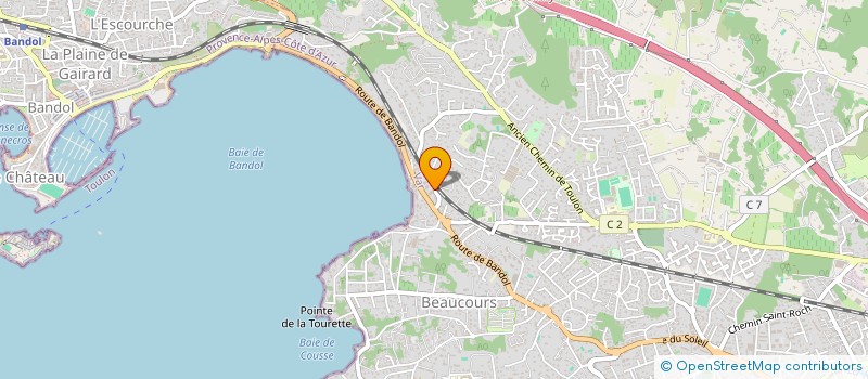 localisation de l'entreprise RYAN à SANARY-SUR-MER