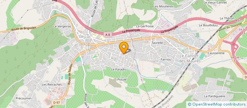 localisation de l'entreprise RYAN  LE LUC