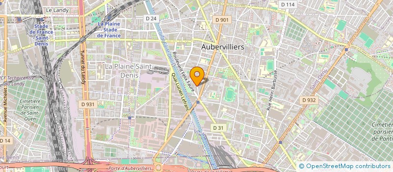 localisation de l'entreprise RYAN BAT  AUBERVILLIERS