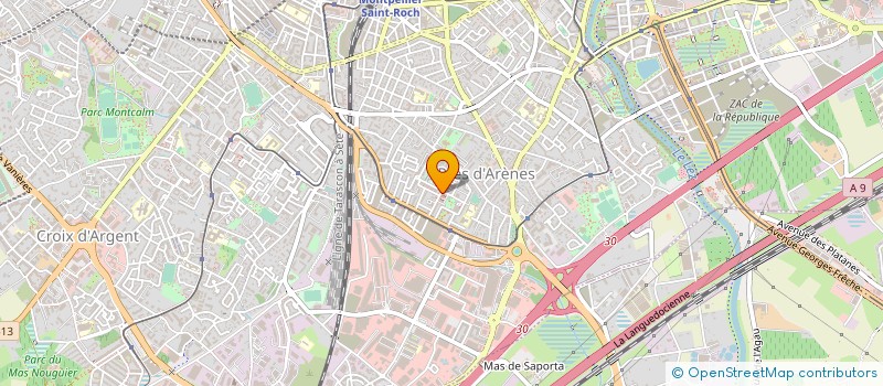 localisation de l'entreprise RYANI COIFFURES à MONTPELLIER
