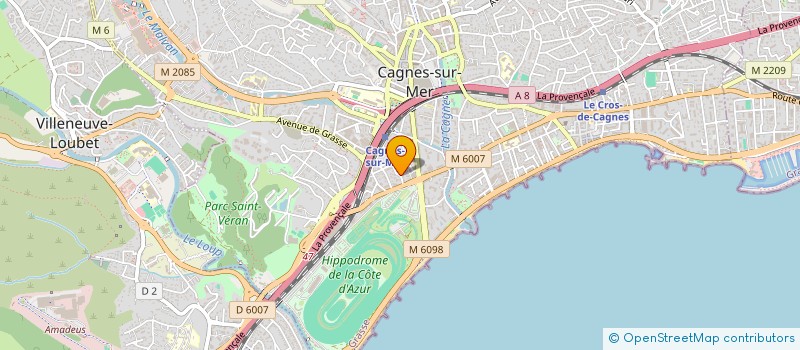 localisation de l'entreprise RYAQ INVEST  CAGNES-SUR-MER