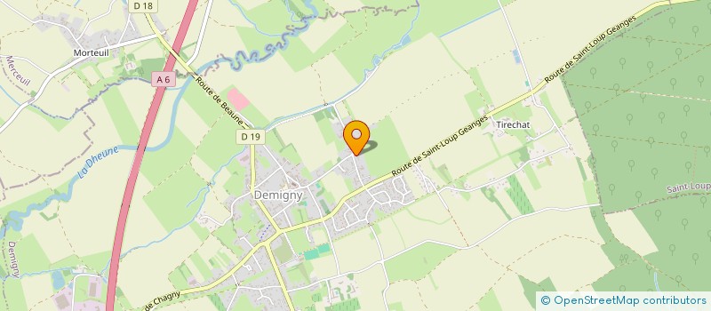 localisation de l'entreprise RYAUX LOCATION SAISONNIERE à DEMIGNY