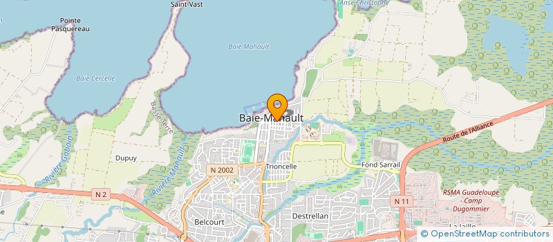 localisation de l'entreprise RYB  BAIE-MAHAULT