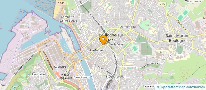 localisation de l'entreprise RYBA IMPORT  BOULOGNE-SUR-MER