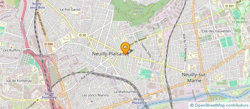 localisation de l'entreprise RYBEEZA CONSULTING à NEUILLY-PLAISANCE