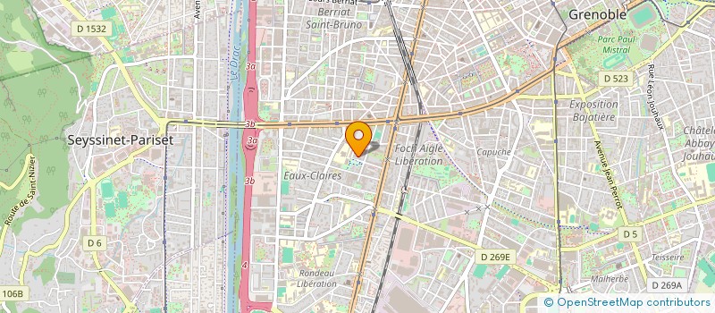 localisation de l'entreprise RYBIS à GRENOBLE