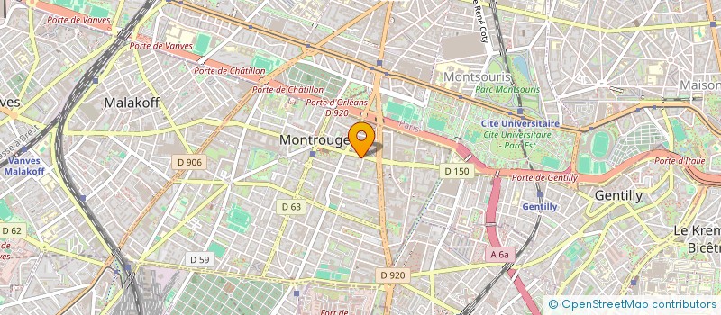 localisation de l'entreprise RYBO  MONTROUGE