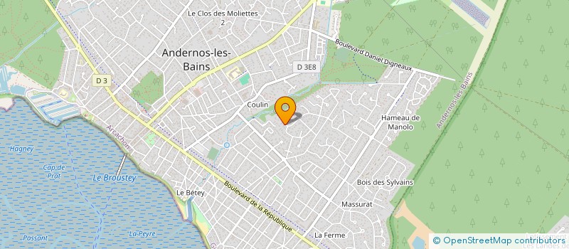 localisation de l'entreprise RYBO LAIFI  ANDERNOS-LES-BAINS