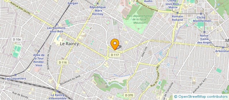 localisation de l'entreprise RYC 46 à LE RAINCY
