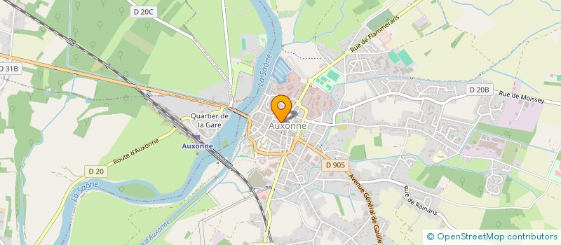 localisation de l'entreprise RYCKEBOER à AUXONNE