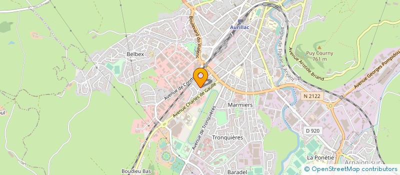 localisation de l'entreprise RYCKELYNCK-CLERMONT à AURILLAC