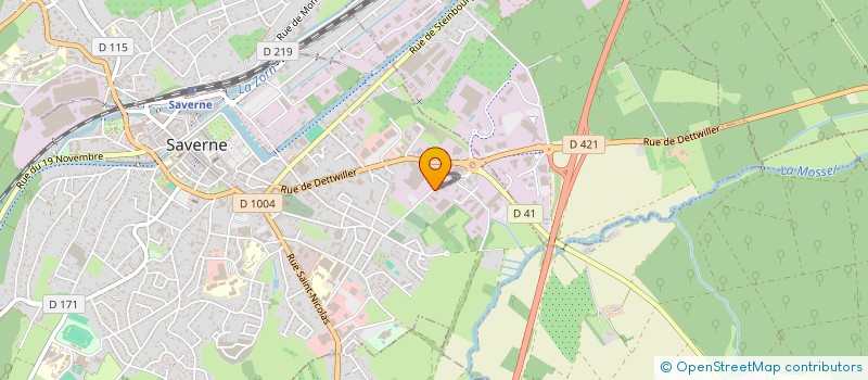 localisation de l'entreprise RYCO  SAVERNE