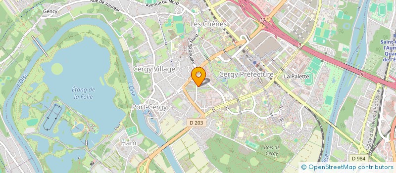 localisation de l'entreprise RYDAL à CERGY