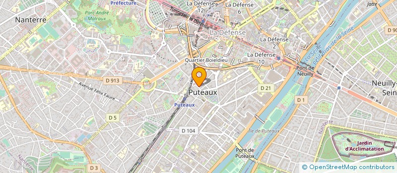 localisation de l'entreprise RYDGE CONSEIL à COURBEVOIE