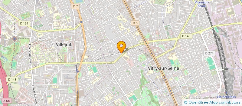 localisation de l'entreprise RYDINA à VITRY-SUR-SEINE