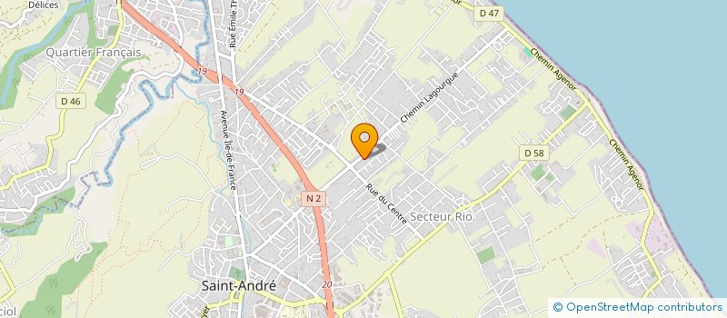 localisation de l'entreprise RYES à SAINT-ANDRE