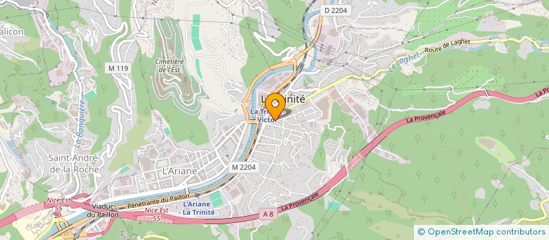 localisation de l'entreprise RYHANA à LA TRINITE