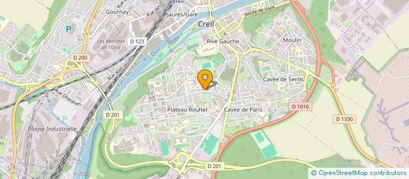 localisation de l'entreprise RYK à CREIL