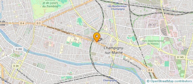 localisation de l'entreprise RYLAN COIFFURE  CHAMPIGNY-SUR-MARNE