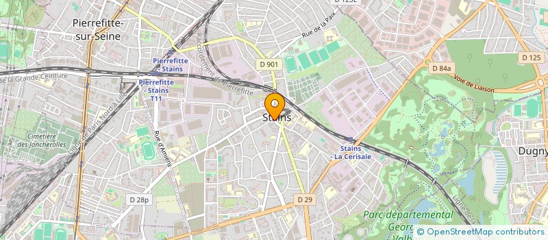 localisation de l'entreprise RYM à STAINS