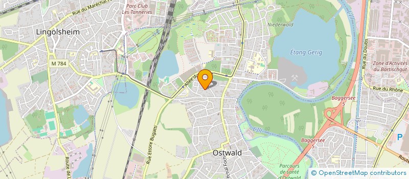 localisation de l'entreprise RYM  OSTWALD