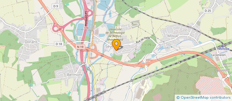 localisation de l'entreprise RYM  DORANS