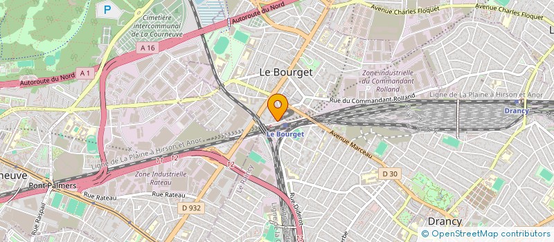 localisation de l'entreprise RYM-K à LE BOURGET
