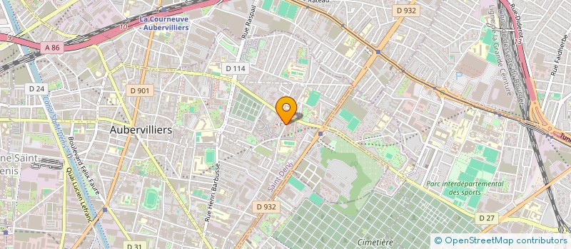 localisation de l'entreprise RYM VOYAGES  AUBERVILLIERS