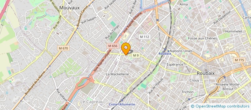 localisation de l'entreprise RYMAS à TOURCOING