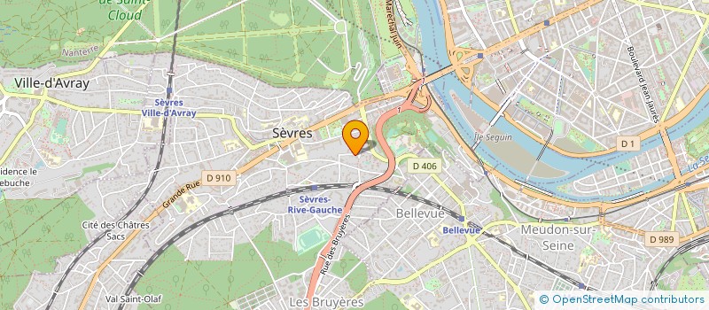 localisation de l'entreprise RYME MUSIC à SEVRES