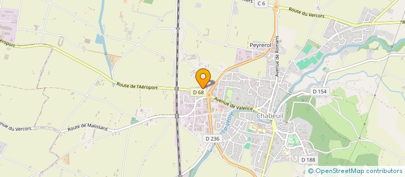 localisation de l'entreprise RYNA IMMO à CHABEUIL