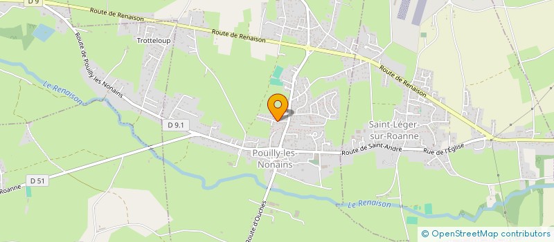 localisation de l'entreprise RYOKO  POUILLY-LES-NONAINS