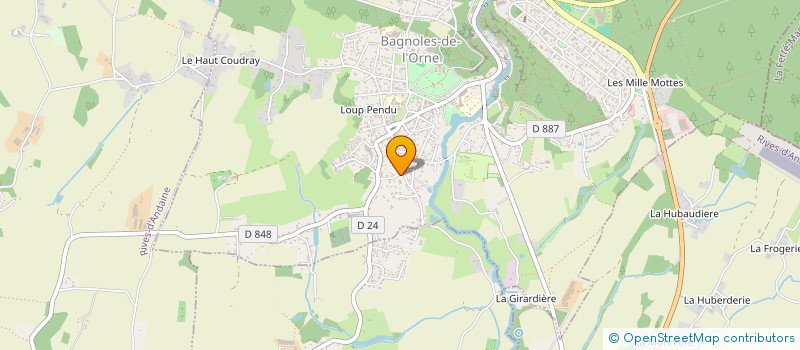 localisation de l'entreprise RYOKO GROUPE à BAGNOLES-DE-L'ORNE-NORMANDIE