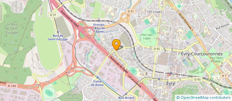 localisation de l'entreprise RYS  EVRY-COURCOURONNES