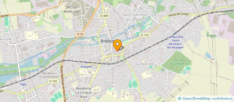 localisation de l'entreprise RYS DIAGNOSTIC à ARPAJON