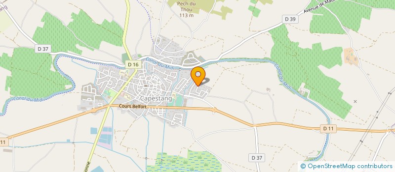 localisation de l'entreprise RYSBA à CAPESTANG