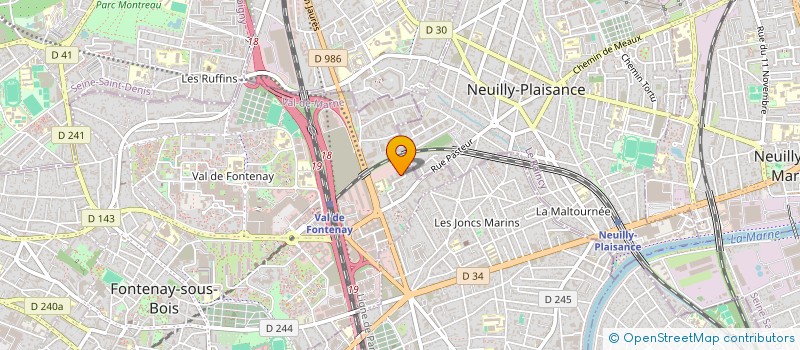 localisation de l'entreprise RYSE à FONTENAY-SOUS-BOIS