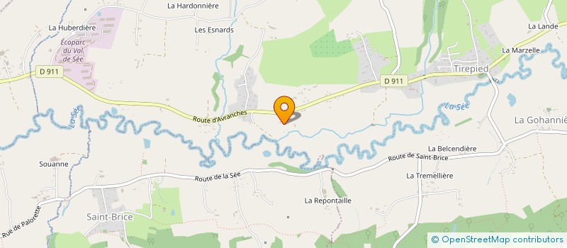 localisation de l'entreprise RYSE  TIREPIED-SUR-SEE