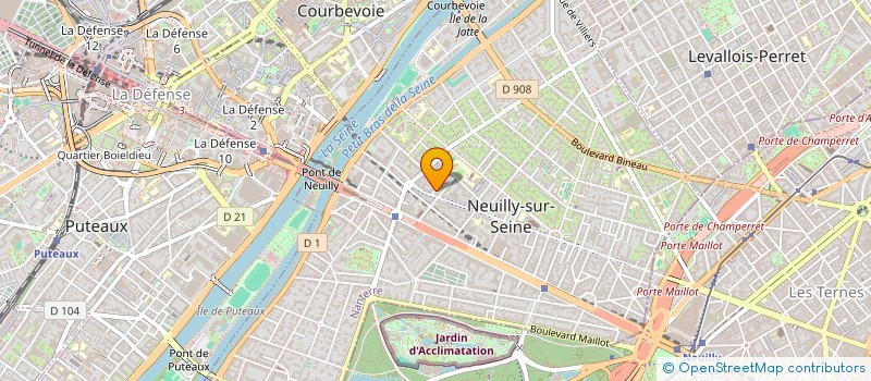 localisation de l'entreprise RYSSEN LE TOUQUET PARIS PLAGE à NEUILLY-SUR-SEINE